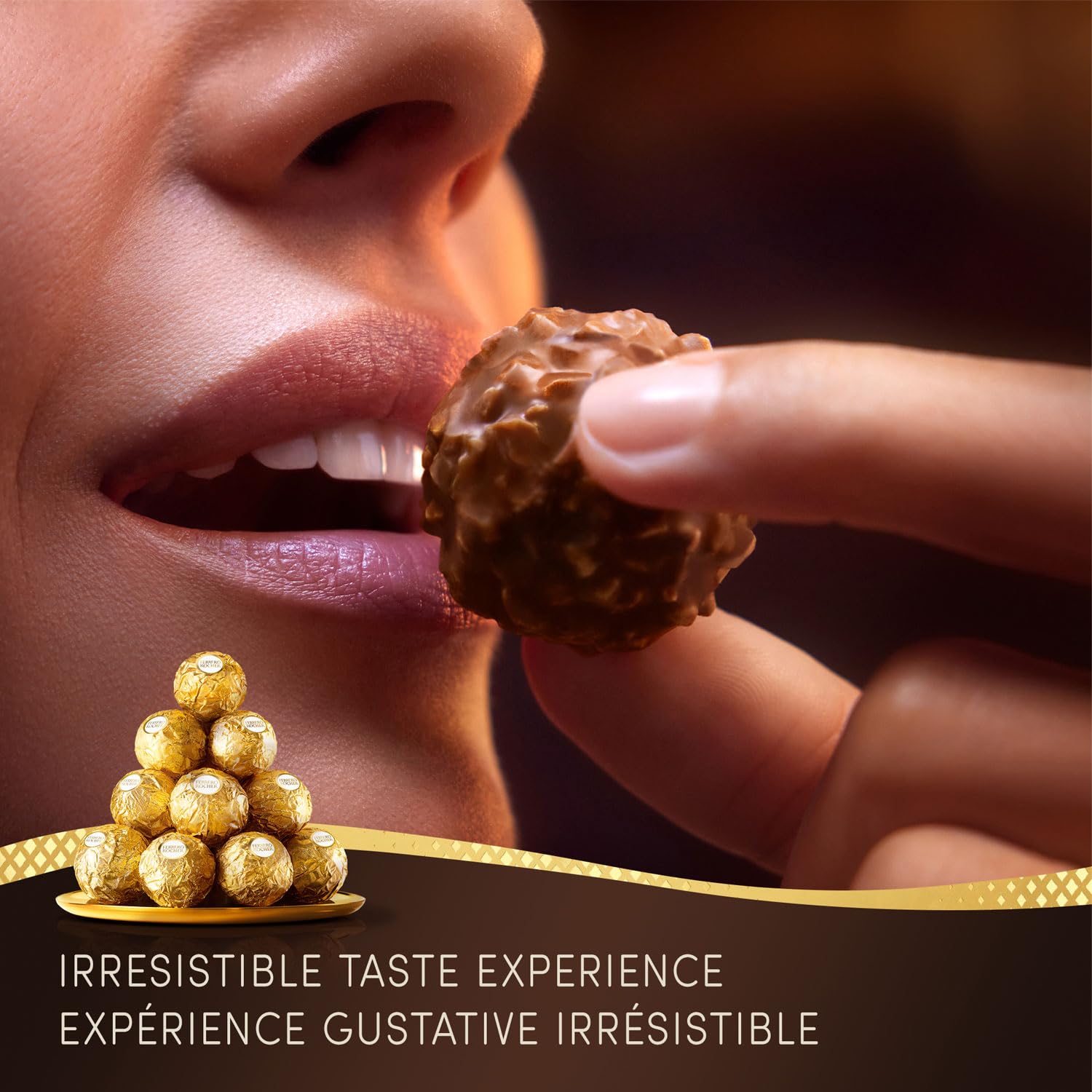 FERRERO ROCHER Fine Hazelnut Chocolate Gift Box - 16 Individually